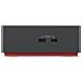 Replicatore di Porte e Docking Station per Notebook ThinkPad Thunderbolt 4 Cablato 5x USB 3.2 / Thunderbolt 4 - Nero / Rosso - Foto miniatura 3