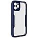 Cover Iphone 11 Pro Retro Plexiglass Fronte Polimero Rinforzata Bordo Blu - Foto miniatura 3