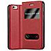 Custodia Compatibile Con Apple Iphone 6 / Iphone 6s In Rosso Zafferano - Coperchio Protettivo Con Chiusura Magnetica, Funzione Stand E 2 Finestre Di Visualizzazione - Foto miniatura 1