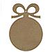 Palla Di Natale In Legno Mdf Da Decorare - 16 X 12 Cm - Foto miniatura 1