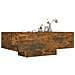 Tavolino Da Salotto Rovere Fumo 85x55x31cm In Legno Multistrato - Foto miniatura 3