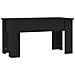 Tavolino Da Salotto Nero 101x49x52 Cm In Legno Multistrato - Foto miniatura 6