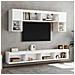 Mobili Porta Tv Con Luci Led 2 Pz Bianchi 100x30x30 Cm - Foto miniatura 3