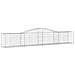 Cesto Gabbione Ad Arco 400x50x60/80 Cm Ferro Zincato - Foto miniatura 1