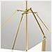 Lampadario Industrial Nordico Calters Alluminio Oro Champagne Led 72.3w 3000k - Foto miniatura 4