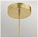 Lampadario Industrial Nordico Calters Alluminio Oro Champagne Led 72.3w 3000k - Foto miniatura 5