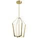 Lampadario Industrial Nordico Calters Alluminio Oro Champagne Led 72.3w 3000k - Foto miniatura 1
