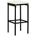 Set Bar Da Giardino 3 Pz Nero In Legno Acacia E Polyrattan - Foto miniatura 3