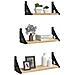 Set Mensole Parete 3pz Rovere Sonoma In Legno Multistrato - Foto miniatura 3