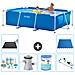 Piscina Fuori Terra - Rettangolo - 260x160x65 Cm - Blu - Include Accessori Coordinati A130 - Foto miniatura 1