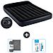 Set Materassino Gonfiabile - 191x137x25 Cm - Blu Scuro - Include Accessori Coordinati Cb20 - Foto miniatura 1