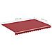 Tessuto Di Ricambio Per Tenda Da Sole Rosso Borgogna 3,5x2,5 M - Foto miniatura 5