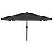 Parasol da Giardino  con Luci a LED ø395x245 cm Antracite - Foto miniatura 1