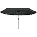 Parasol da Giardino  con Luci a LED ø395x245 cm Antracite - Foto miniatura 3