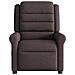 Poltrona Massaggiante Reclinabile Marrone Scuro in Tessuto - Foto miniatura 3