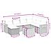 Set Divani da Giardino con Cuscini 8 pz Nero in Polyrattan - Foto miniatura 4