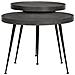 Tavolini da Salotto 2 pz Neri in Legno Multistrato - Foto miniatura 2