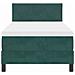 Letto a molle con materasso Verde scuro 100 x 200 cm Velluto - Foto miniatura 7