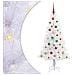 Albero di Natale artificiale Bianco 150 cm PVC e Acciaio - Foto miniatura 1