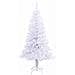 Albero di Natale artificiale Bianco 150 cm PVC e Acciaio - Foto miniatura 6