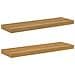 Scaffale da parete 2 pcs Marrone 80 x 23,5 x 4 cm - Foto miniatura 1