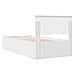 Struttura del letto Bianco 75 x 190 cm Legno multistrato - Foto miniatura 9