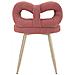 Sedia Mini Ilary Imbottita Rosa E Oro Ø40x67 Cm, Seduta H 46 Cm - Foto miniatura 4