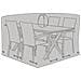 Telo Coprimobili Outdoor Luxury Cover In Poliestere 600d Nero — Tavolo + 4 Sedie - Foto miniatura 2