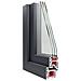 Finestra per Soffitta RISOR 100 x 70 cm PVC e Vetro Antracite - Foto miniatura 8