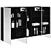 Mobiletto per specchio da bagno Rovere Nero - Foto miniatura 3