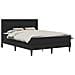 Struttura letto con materasso Nero 140 x 200 cm Similpelle - Foto miniatura 1