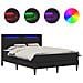 Struttura letto con materasso Nero 140 x 200 cm Similpelle - Foto miniatura 3