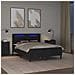Struttura letto con materasso Nero 140 x 200 cm Similpelle - Foto miniatura 4