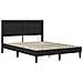 Struttura letto con materasso Nero 140 x 200 cm Similpelle - Foto miniatura 6