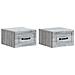 Mobiletto da notte a muro 2 pcs Grigio Sonoma 34,5 x 33 x 20 cm - Foto miniatura 1