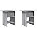 Comodino 2 pcs Grigio Sonoma 41 x 40 x 45 cm Legno multistrato - Foto miniatura 1
