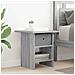 Comodino 2 pcs Grigio Sonoma 41 x 40 x 45 cm Legno multistrato - Foto miniatura 4