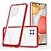 Custodia Trasparente 3in1 Per Samsung Galaxy A42 5g, Cover In Gel Rossa - Foto miniatura 2