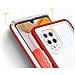 Custodia Trasparente 3in1 Per Samsung Galaxy A42 5g, Cover In Gel Rossa - Foto miniatura 3