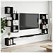 Mensola per TV da muro Rovere Nero 160 x 15 x 94 cm - Foto miniatura 2