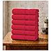 Set 6 Asciugamani Viso 55x100 cm - Eleganza e Comfort per il Tuo Bagno - TRUE RED / ROSSO - Foto miniatura 1