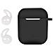 Aircase Custodia in Silicone per Auricolari AirPods Colore Nero - Foto miniatura 1