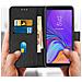 Custodia Galaxy A7 2018 Portacarte Funzione Supporto Cover Silicone - Nera - Foto miniatura 3