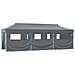 Tenda Pieghevole Pop-up Con 8 Pareti Laterali 3x9 M Antracite - Foto miniatura 6