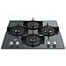 Piano Cottura HAGD 61S / MR a Gas 4 Fuochi Gas Colore Specchio - Foto miniatura 2