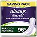 Sempre Discreta Incontinenza Pad Per Le Donne Normale Confezione Risparmio 96 Moderato Pads Assorbenza - Foto miniatura 1