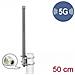 5G 3,3 - 3,8 GHz Antenna N femmina 8 dBi 50 cm omnidirezionale fisso esterna grigio - Foto miniatura 1
