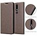 Custodia Compatibile Con Nokia 8.1 2019 In Bruno Caffè - Coperchio Protettiva Con Chiusura Magnetica, Funzione Stand E Tasca Per Le Carte - Foto miniatura 6