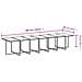 Set Da Pranzo Per Giardino 15 Pz Con Cuscini Polyrattan Grigio - Foto miniatura 6