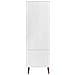 Armadio Bianco 90x55x175 Cm In Legno Massello Di Pino - Foto miniatura 11